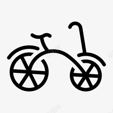 自行车玩具自行车儿童图标图标