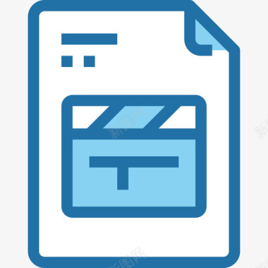 隔板文件和文件夹15蓝色图标图标