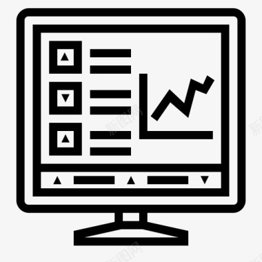 股票标股票交易计算机网络交易结果图标图标