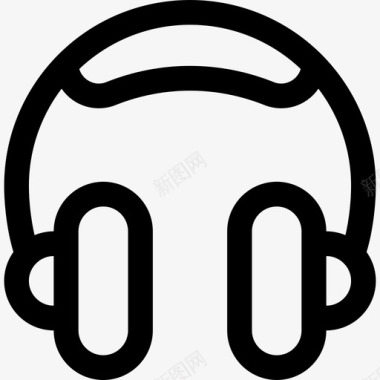 耳机实物资产19线性图标图标