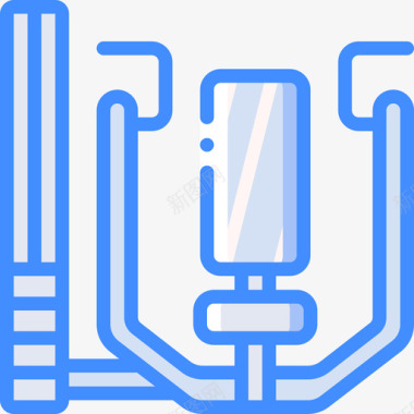 健身重量健身器材14蓝色图标图标