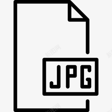 JPG素材文件和文件夹2线性图标图标