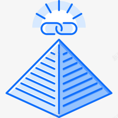 金字塔seo65蓝色图标图标