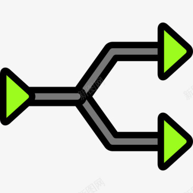 箭头散开线交点箭头47线颜色图标图标