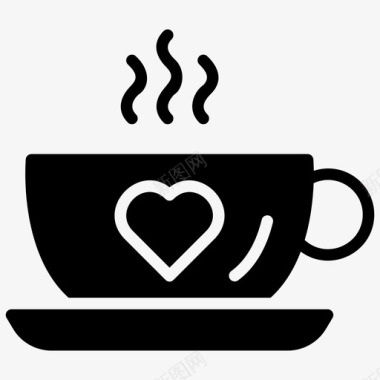 咖啡杯饮料碟子图标图标