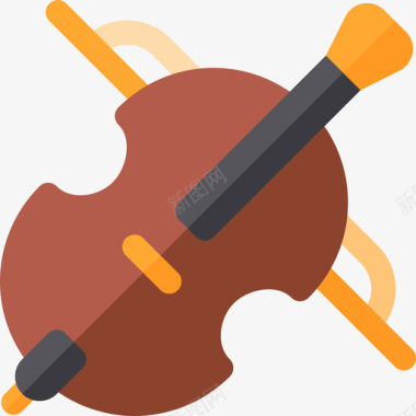 大提琴音乐节19平调图标图标
