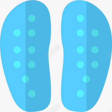 拖鞋理疗平底鞋图标图标