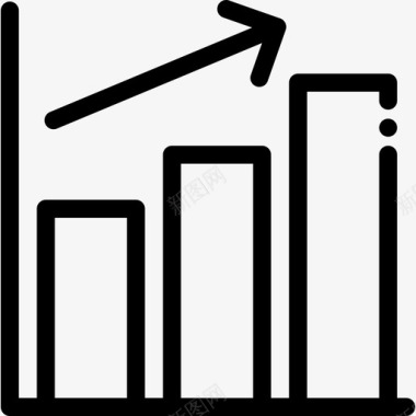 会计财务利润银行财务2线性图标图标