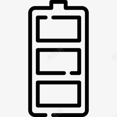 爱情元素集合电池电子和网络元素集合4线性图标图标