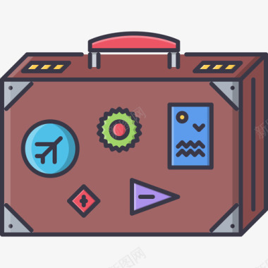 彩色旅行箱旅行箱旅行55彩色图标图标