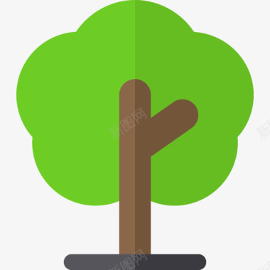树免抠素材树木匠3扁平图标图标
