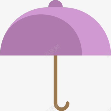 雨伞日常用品动作3平淡图标图标
