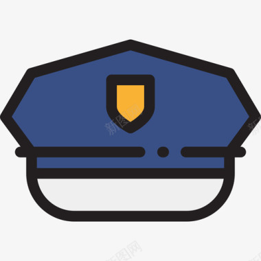 警帽22号保安正色图标图标