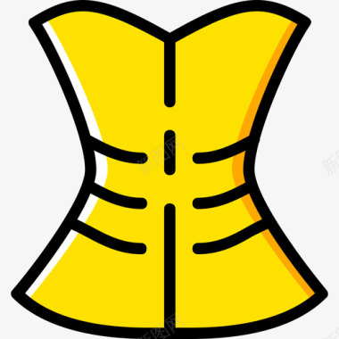 紧身胸衣女装3黄色图标图标
