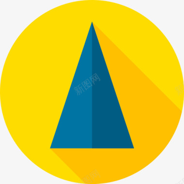 三角形照片编辑工具7平面图标图标