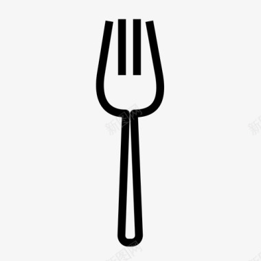 叉子晚餐意大利面图标图标