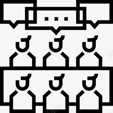 表彰会议会议搜索引擎优化14线性图标图标