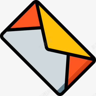 礼物线电子邮件通信6线颜色图标图标