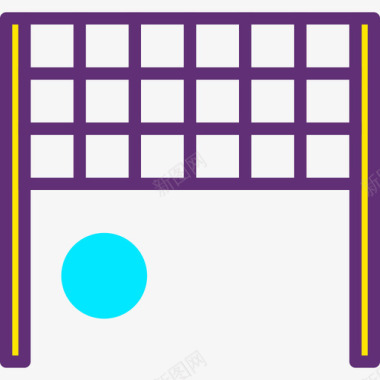 户外大海报排球网户外活动10附魔图标图标