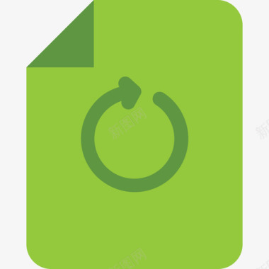 再生纸绿色能源2扁平图标图标