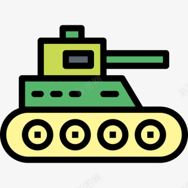 坦克玩具26线颜色图标图标