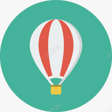 热气球商务自由时间单位图标图标