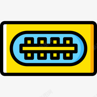 USB插头Usb连接器电缆4黄色图标图标