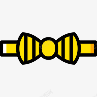 领结男士配件4黄色图标图标