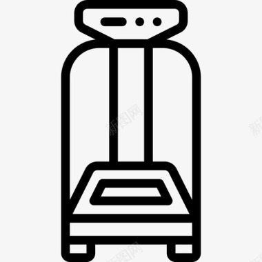 电影播放器材机器健身器材16线性图标图标