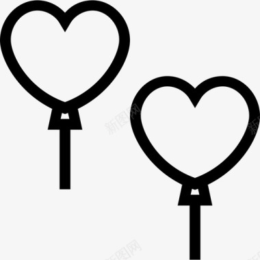 气球爱情浪漫5直系图标图标
