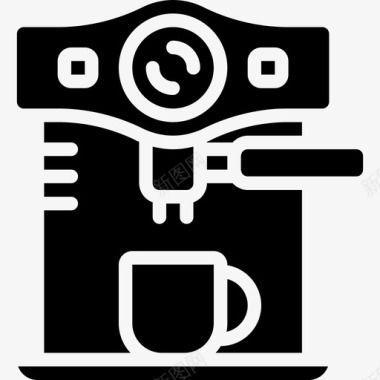 咖啡机美食2填充图标图标
