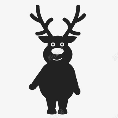 圣诞节小鹿图标图标