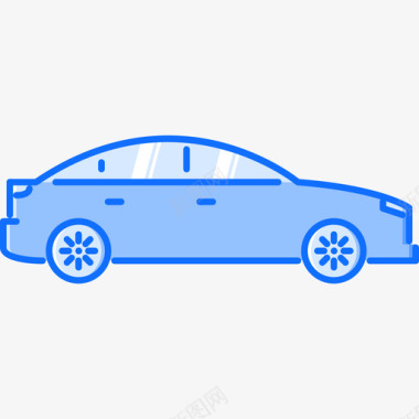 轿车运输56蓝色图标图标