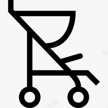 婴儿推车雨伞推车婴儿护理图标图标
