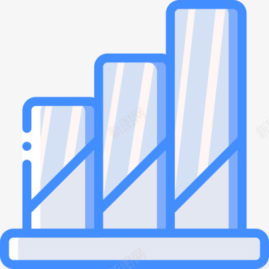 分析数据和图表5蓝色图标图标