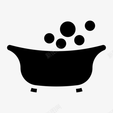 浴缸婴儿儿童图标图标