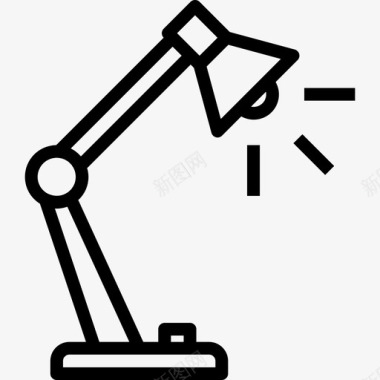 灯具办公工具4线性图标图标