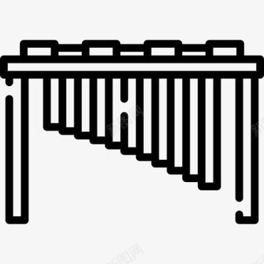 直线木琴乐器11直线型图标图标