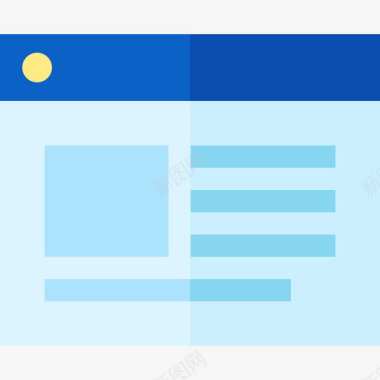 网络新闻和杂志平面图标图标