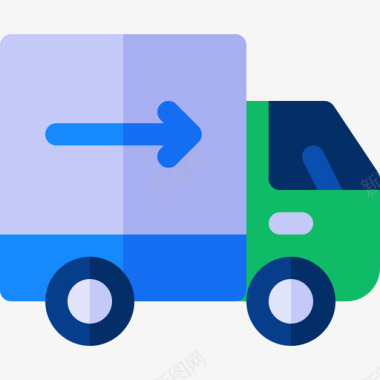 移动移动卡车房地产46扁平图标图标