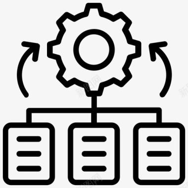 方案封面自动化解决方案自动化齿轮图标图标