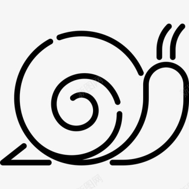 蜗牛海洋生物13直系图标图标