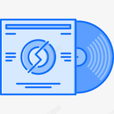 乙烯基音乐44蓝色图标图标