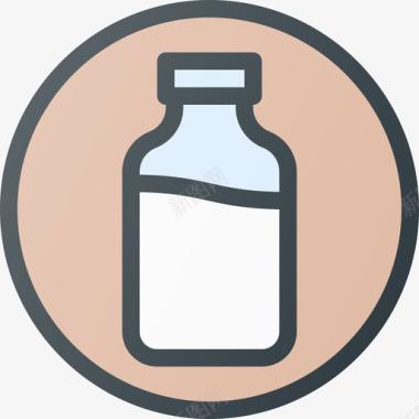 牛奶有机食品2原色图标图标