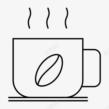 咖啡晚咖啡咖啡店图标图标