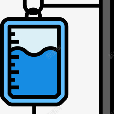 医疗保健和医疗生理盐水医疗保健2线性颜色图标图标
