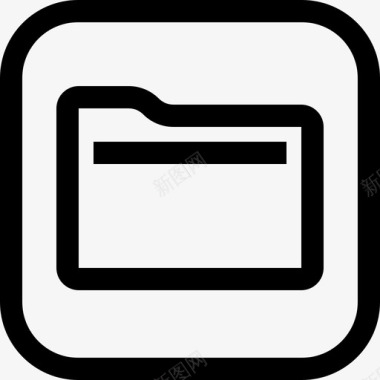 文件苹果徽标6线性图标图标