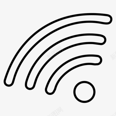 WIFI标贴wifi互联网图标图标