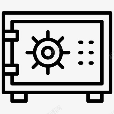 储物柜银行储物柜银行存款银行保险箱图标图标