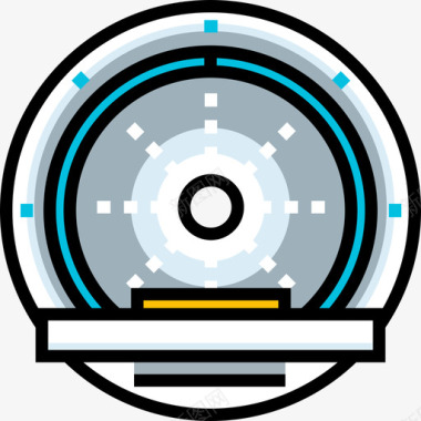 医疗扫描扫描仪医疗器械11线性颜色图标图标